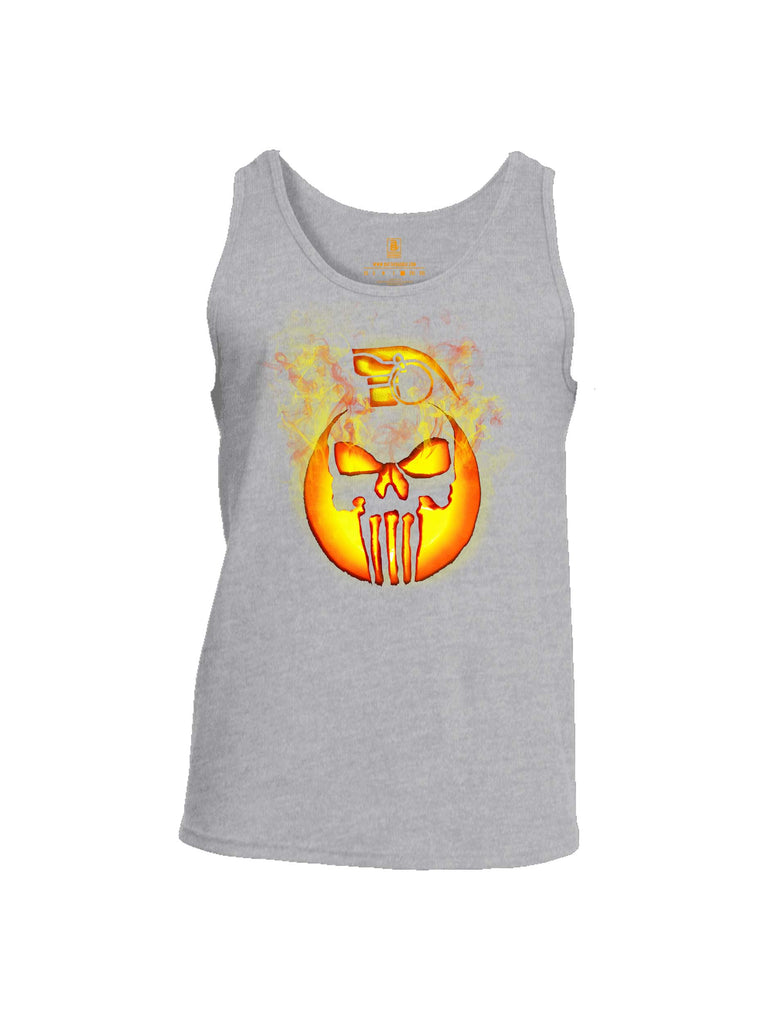 Battleraddle Expounder Skull Pumpkin KABOOM Mens Cotton Tank Top