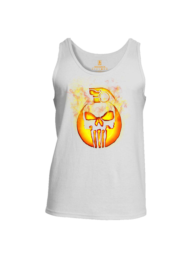 Battleraddle Expounder Skull Pumpkin KABOOM Mens Cotton Tank Top