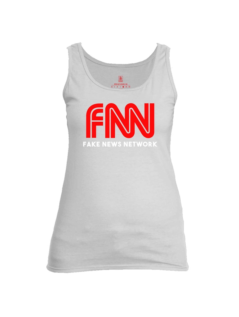 Battleraddle FNN Fake News Network Womens Cotton Tank Top