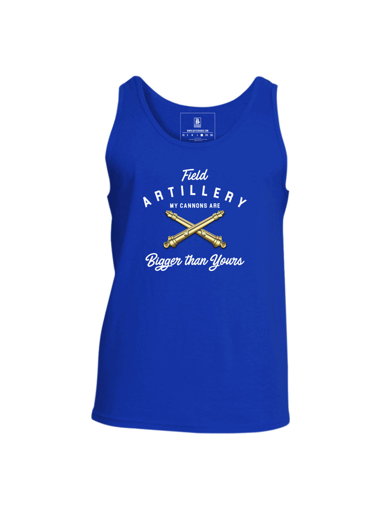 Battleraddle Field Artillery My Cannons Are Bigger Than Yours Mens Cotton Tank Top
