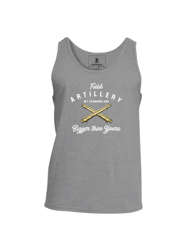 Battleraddle Field Artillery My Cannons Are Bigger Than Yours Mens Cotton Tank Top
