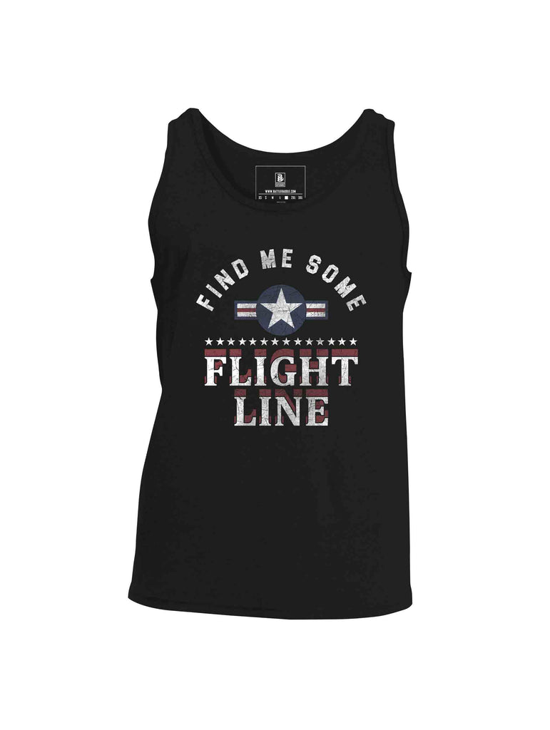 Battleraddle Find Me Some Flight Line Mens Cotton Tank Top