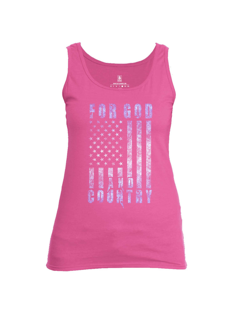 Battleraddle For God And Country Womens Cotton Tank Top