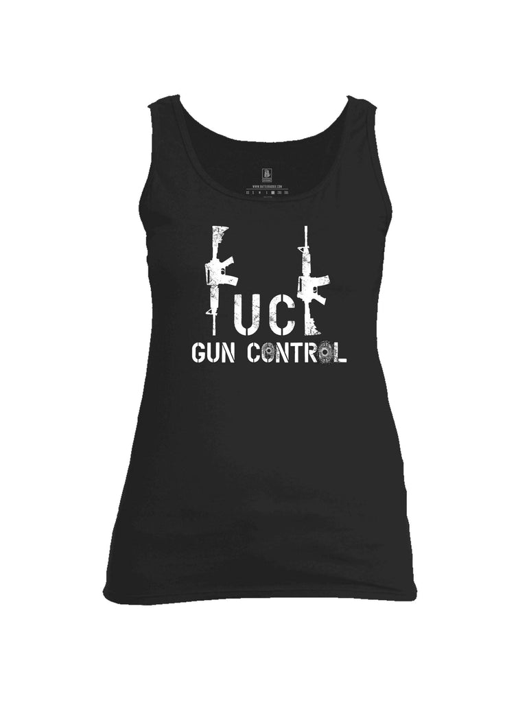 Battleraddle Fuck Gun Control Womens Cotton Tank Top