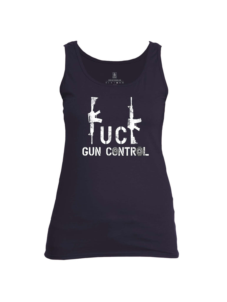 Battleraddle Fuck Gun Control Womens Cotton Tank Top