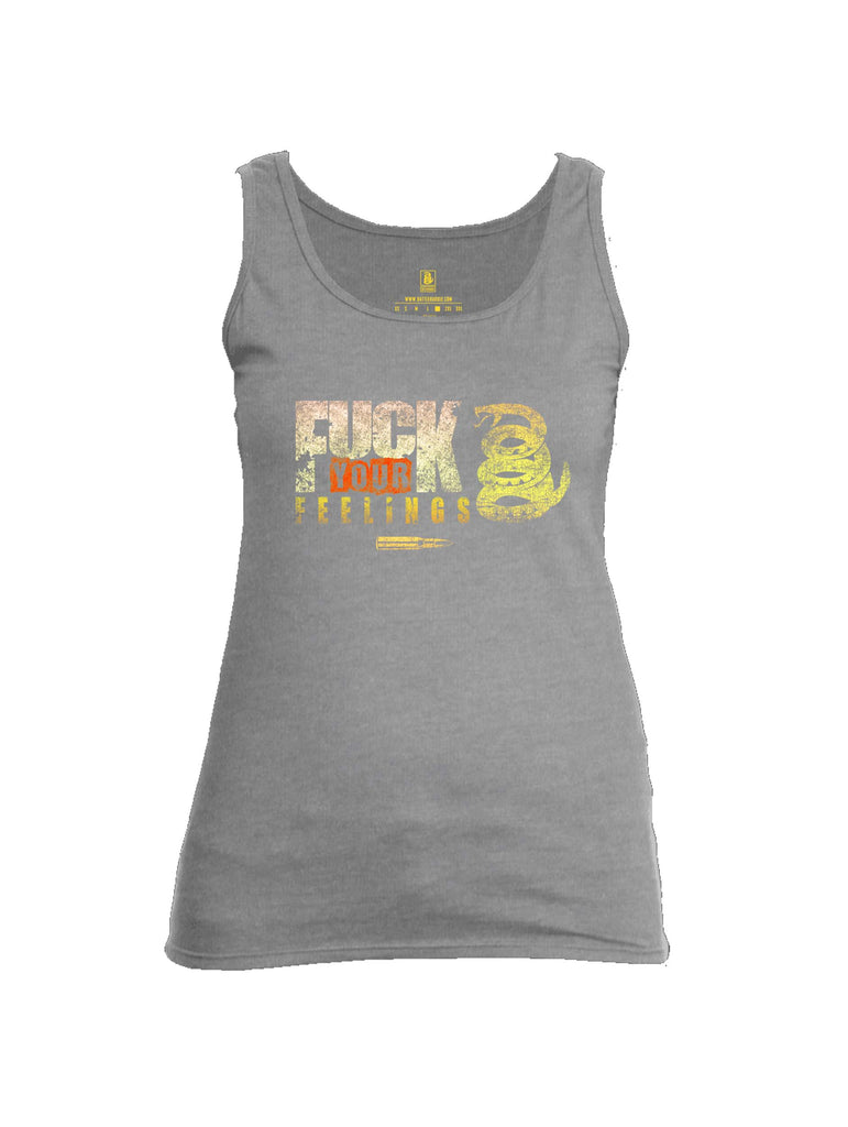 Battleraddle Fuck Your Feelings Womens Cotton Tank Top