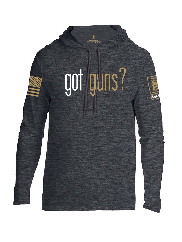 Battleraddle Got Guns Brass Sleeve Print Mens Thin Cotton Lightweight Hoodie