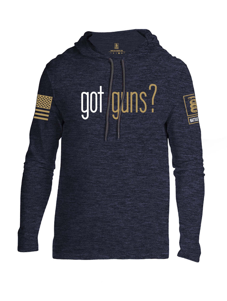 Battleraddle Got Guns Brass Sleeve Print Mens Thin Cotton Lightweight Hoodie