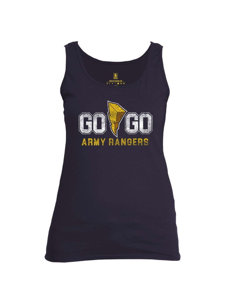 Battleraddle Go Go Army Rangers Womens Cotton Tank Top