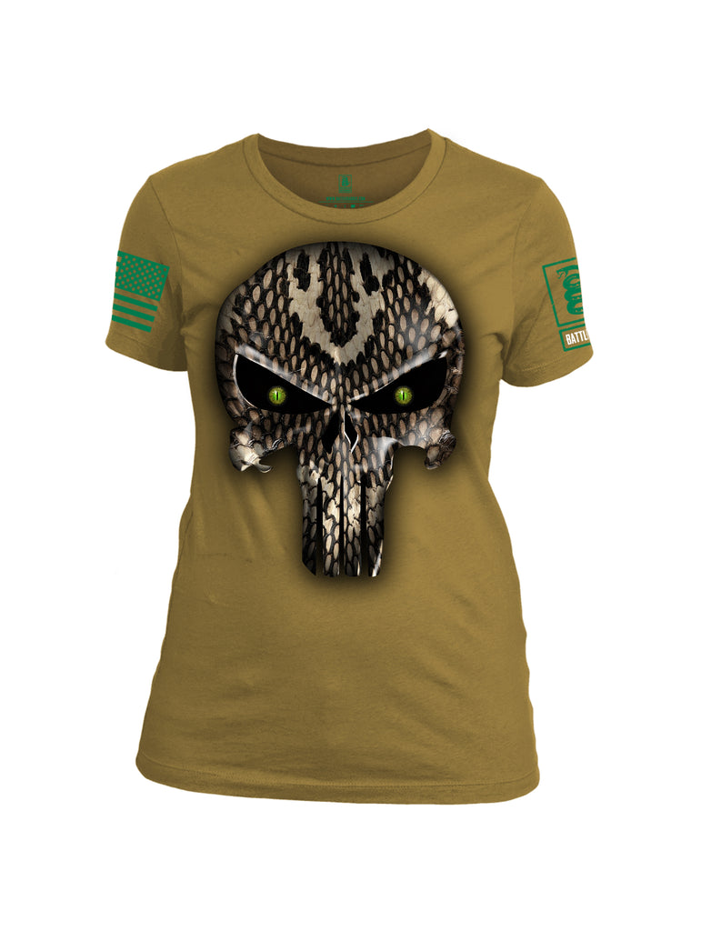 Battleraddle Green Eyed Jody Green Sleeve Print Womens Cotton Crew Neck T Shirt