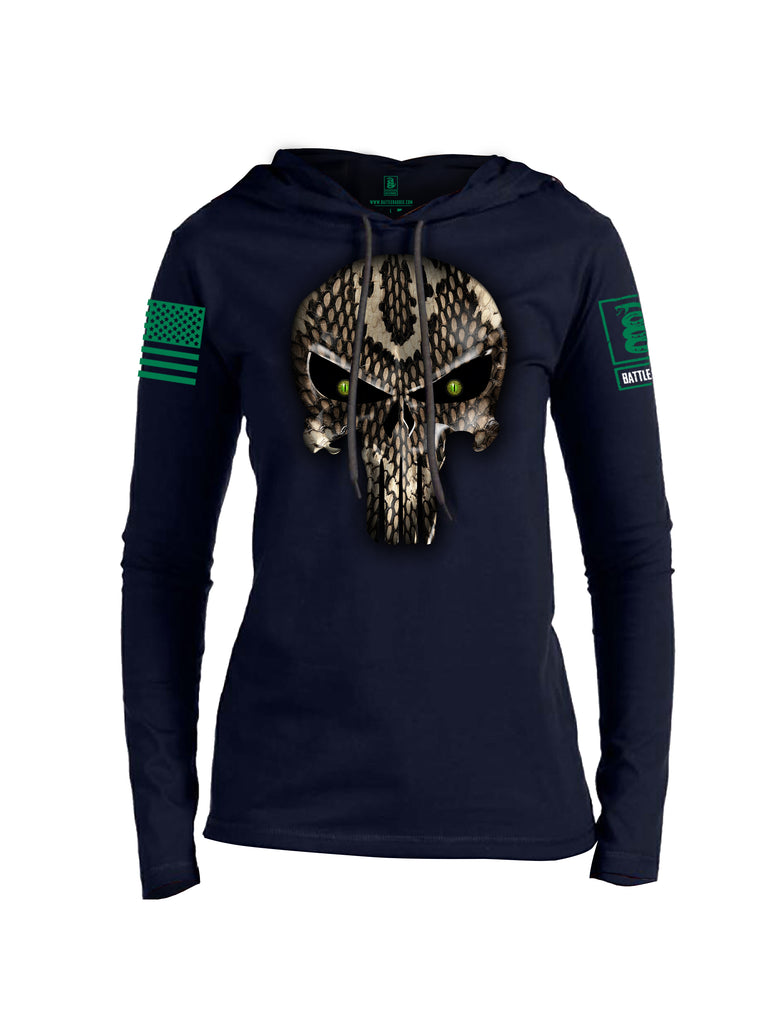 Battleraddle Green Eyed Jody Green Line Green Sleeve Print Womens Thin Cotton Lightweight Hoodie