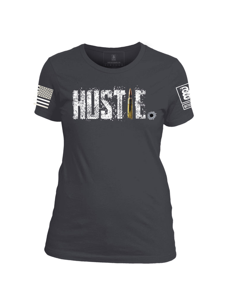 Battleraddle Hustle Womens Cotton Crew Neck T Shirt
