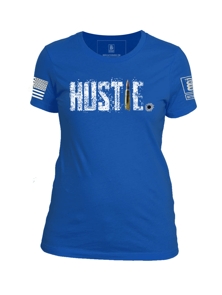 Battleraddle Hustle Womens Cotton Crew Neck T Shirt