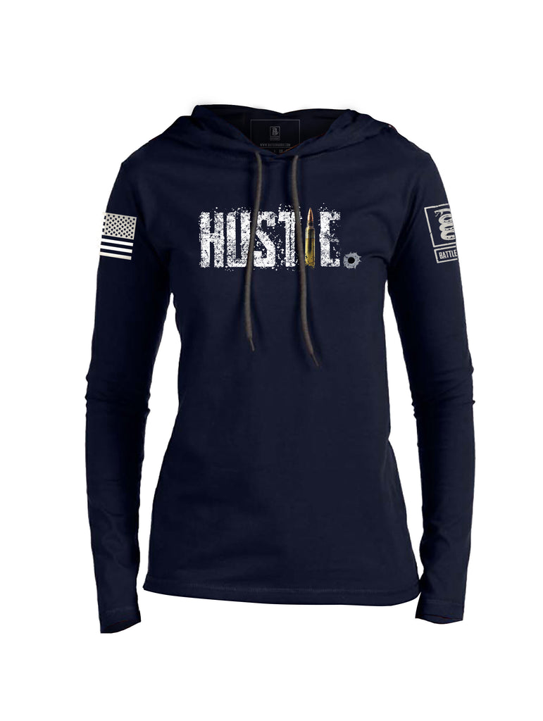 Battleraddle Hustle Womens Thin Cotton Lightweight Hoodie