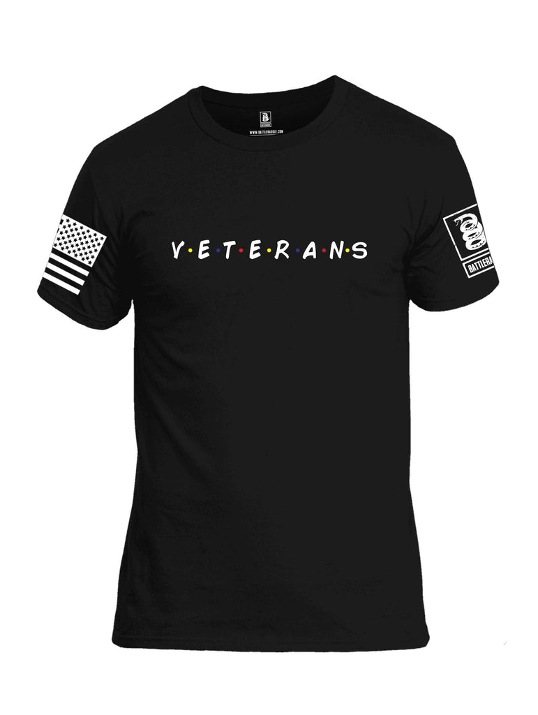 Battleraddle Veterans White Sleeve Print Mens 100% Battlefit Polyester Crew Neck T Shirt shirt|custom|veterans|Apparel-Mens Shirts-DryFit