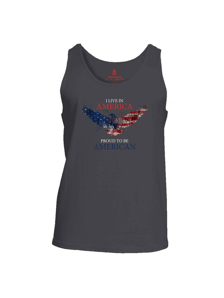 Battleraddle I Live In America Proud To Be American Mens Cotton Tank Top shirt|custom|veterans|Apparel-Mens Tank Top-Cotton