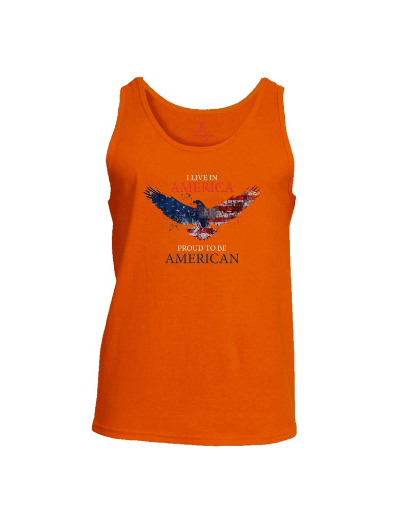Battleraddle I Live In America Proud To Be American Mens Cotton Tank Top shirt|custom|veterans|Apparel-Mens Tank Top-Cotton