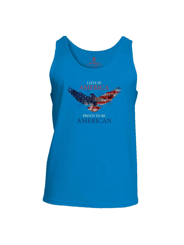 Battleraddle I Live In America Proud To Be American Mens Cotton Tank Top shirt|custom|veterans|Apparel-Mens Tank Top-Cotton