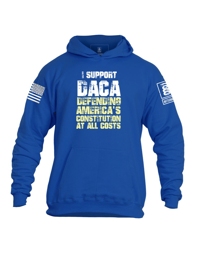 Battleraddle I Support Daca Defending Americas Constitution At All Costs Mens Cotton Pullover Hoodie With Pockets