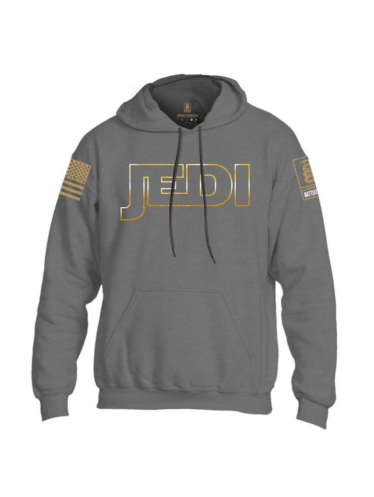 Battleraddle JEDI Brass Sleeve Print Mens Blended Hoodie With Pockets