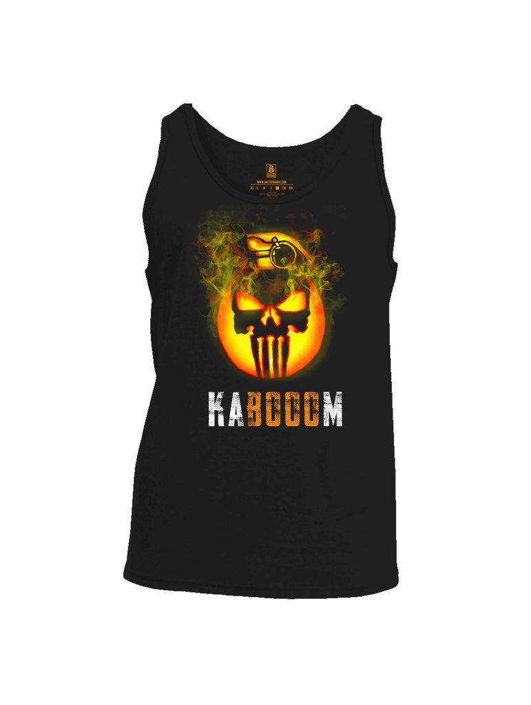 Battleraddle Expounder Skull Pumpkin Kabooom Mens Cotton Tank Top