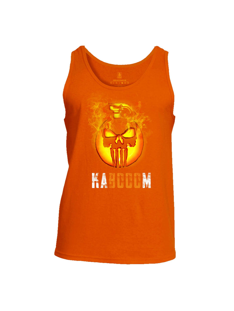 Battleraddle Expounder Skull Pumpkin Kabooom Mens Cotton Tank Top