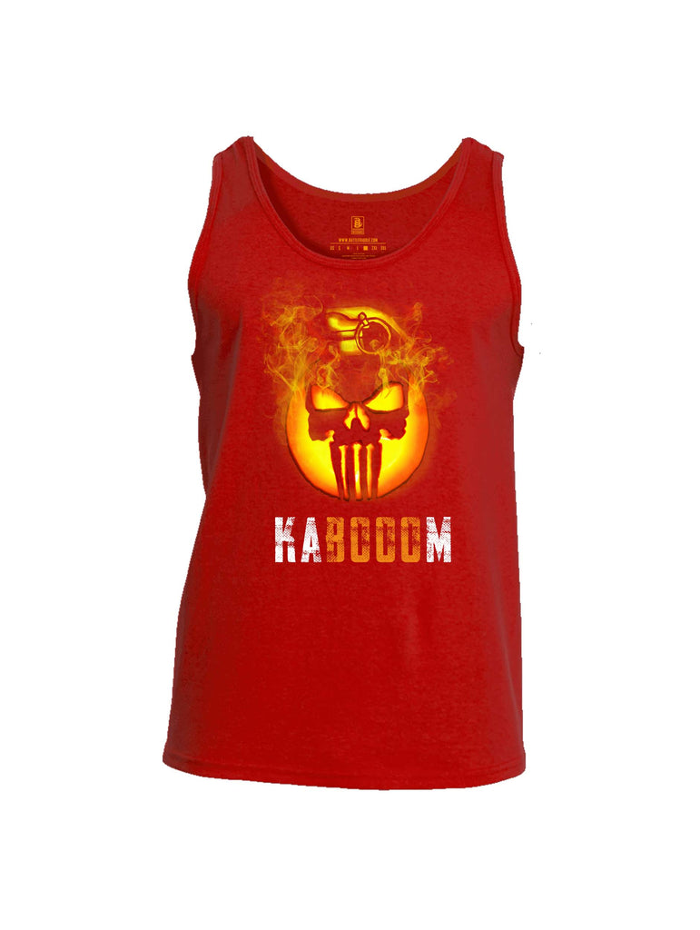 Battleraddle Expounder Skull Pumpkin Kabooom Mens Cotton Tank Top