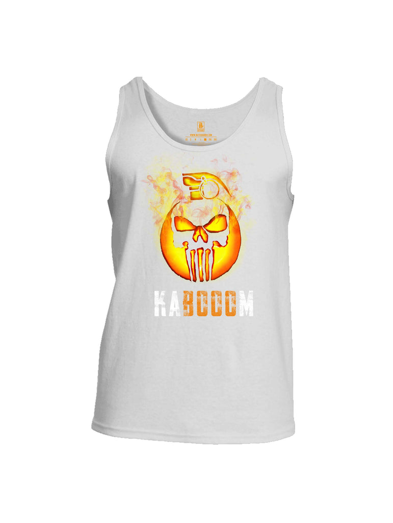 Battleraddle Expounder Skull Pumpkin Kabooom Mens Cotton Tank Top
