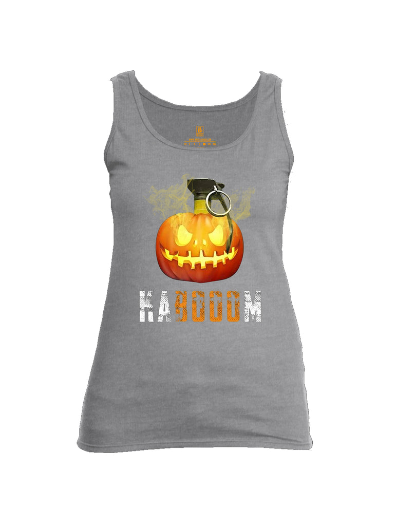 Battleraddle Kabooom Pumpkin Womens Cotton Tank Top