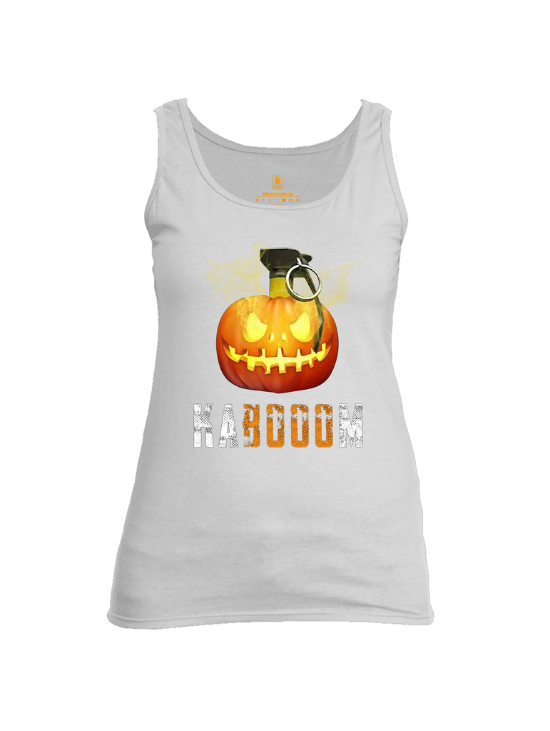 Battleraddle Kabooom Pumpkin Womens Cotton Tank Top