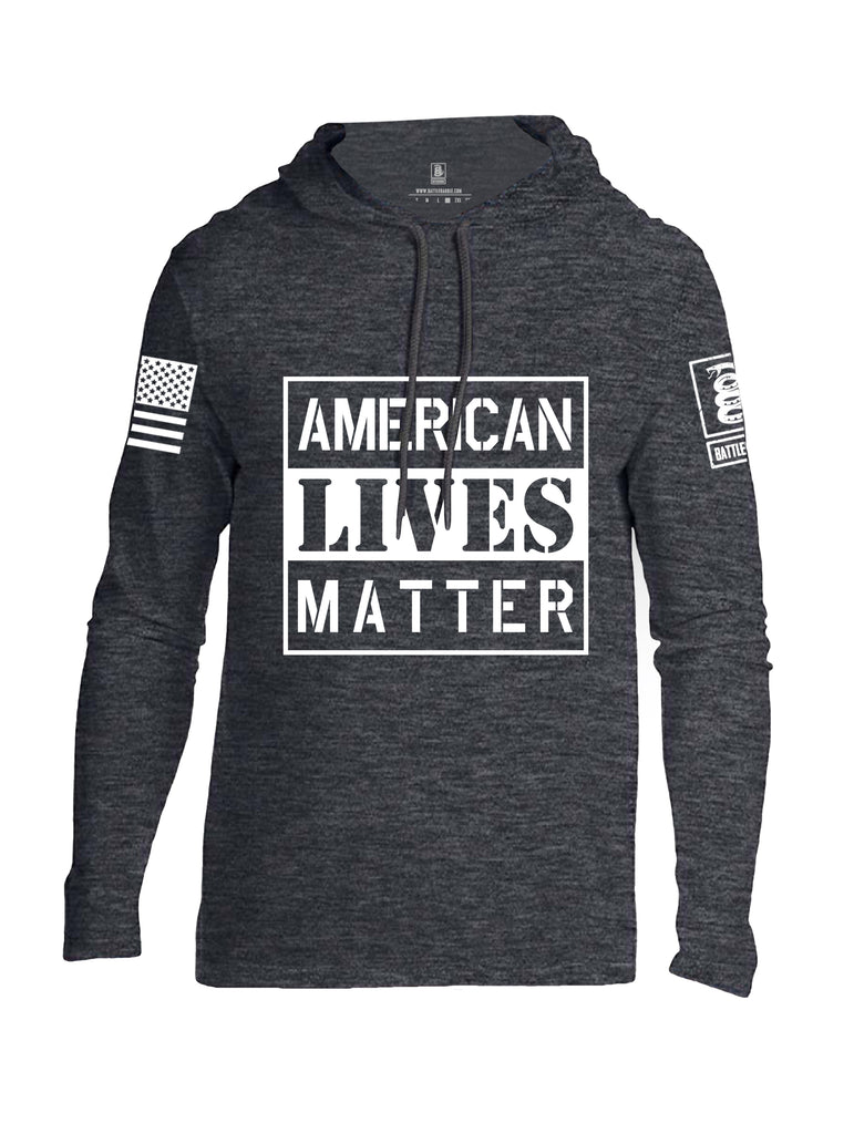 Battleraddle American Lives Matter Men Cotton Thin Cotton Lightweight Hoodie