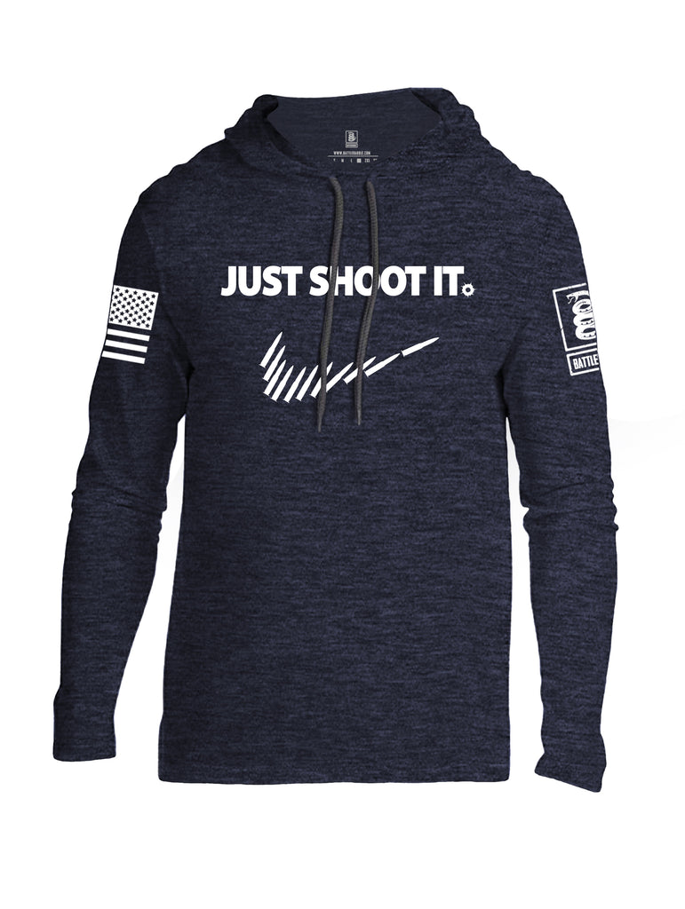 Battleraddle Just Shoot It Men Cotton Thin Cotton Lightweight Hoodie