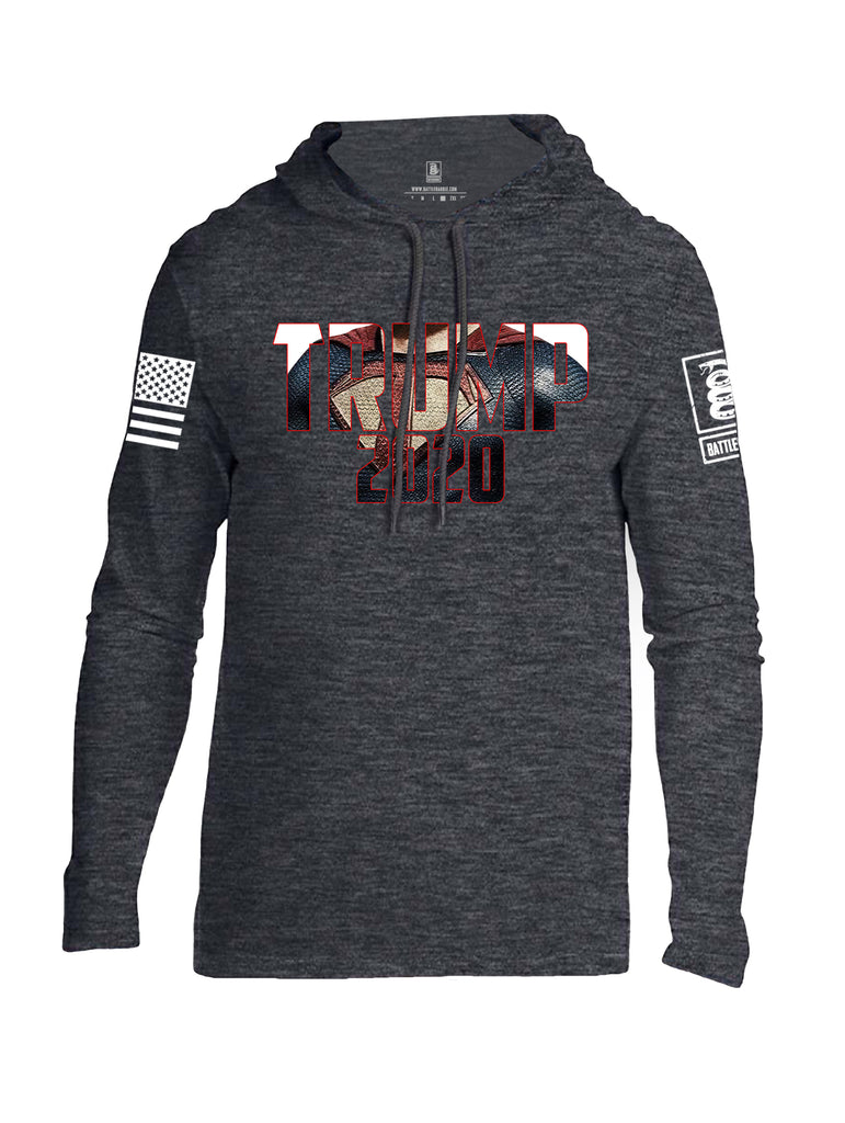 Battleraddle Super Trump 2020 White Sleeve Print Mens Thin Cotton Lightweight Hoodie