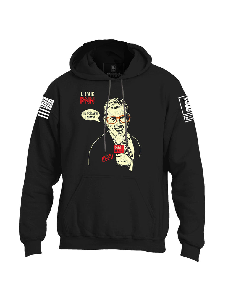 Battleraddle Live PNN In Today's News! PNN News Private Mens Blended Hoodie With Pockets