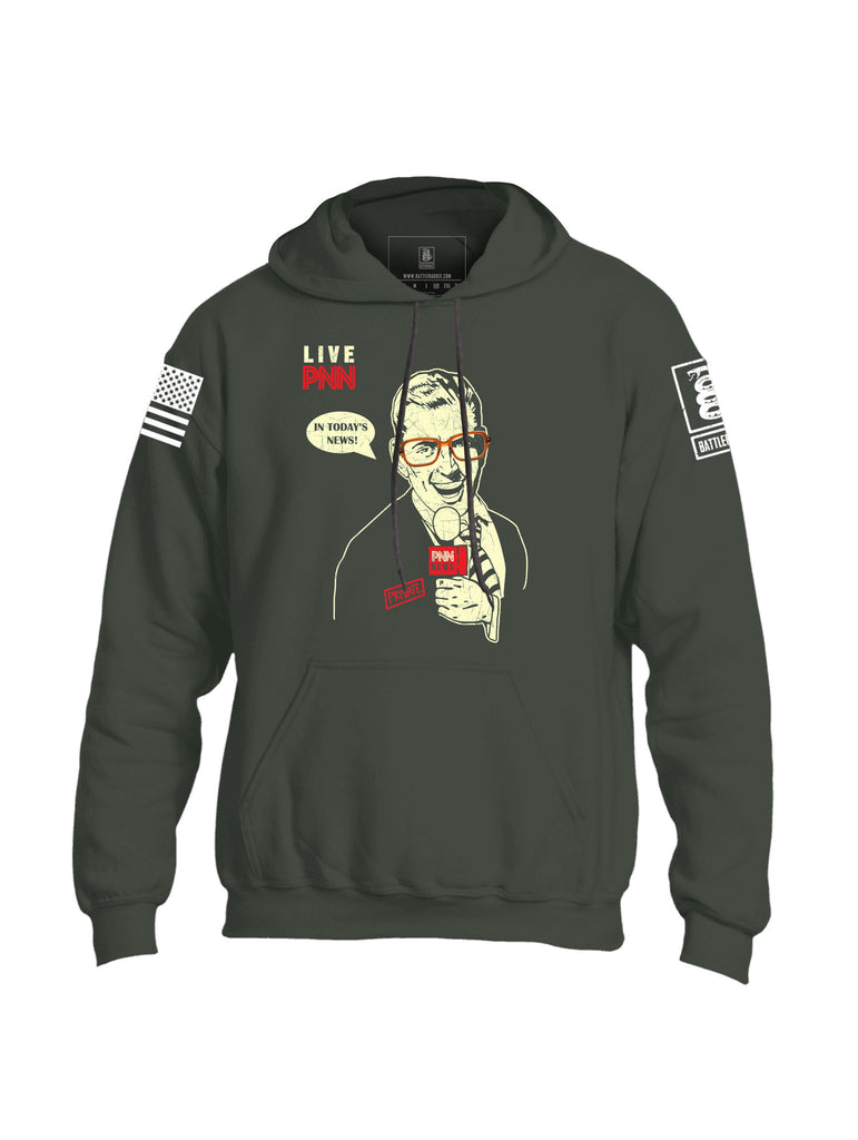 Battleraddle Live PNN In Today's News! PNN News Private Mens Blended Hoodie With Pockets