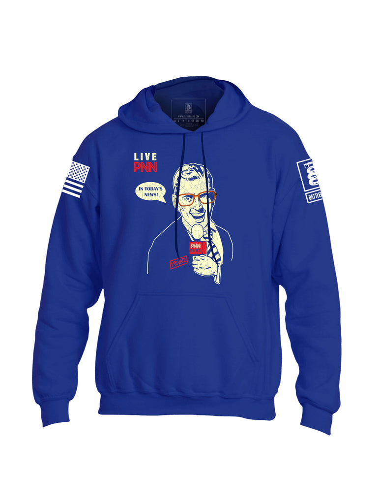Battleraddle Live PNN In Today's News! PNN News Private Mens Blended Hoodie With Pockets