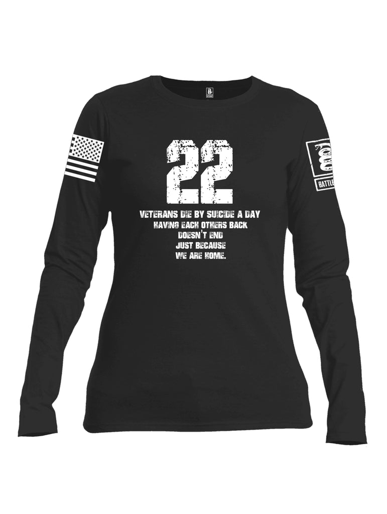 Battleraddle 22 A Day Women Cotton Crew Neck Long Sleeve T Shirt