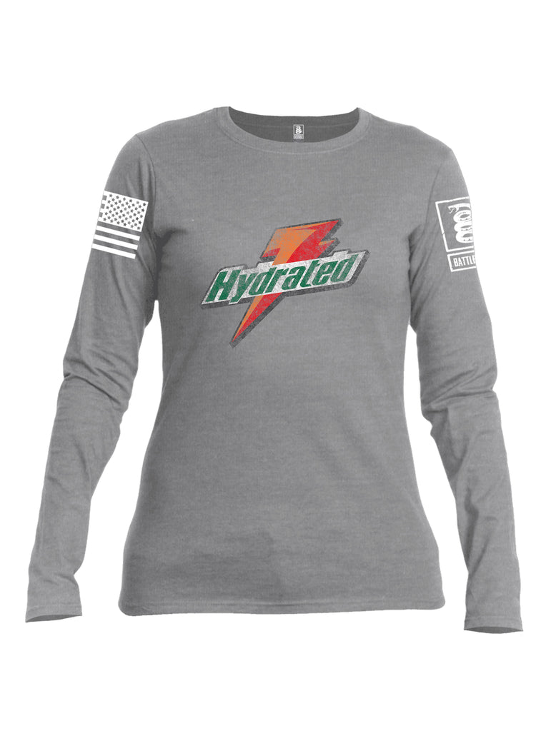 Battleraddle Gatorade Hydrated Women Cotton Crew Neck Long Sleeve T Shirt