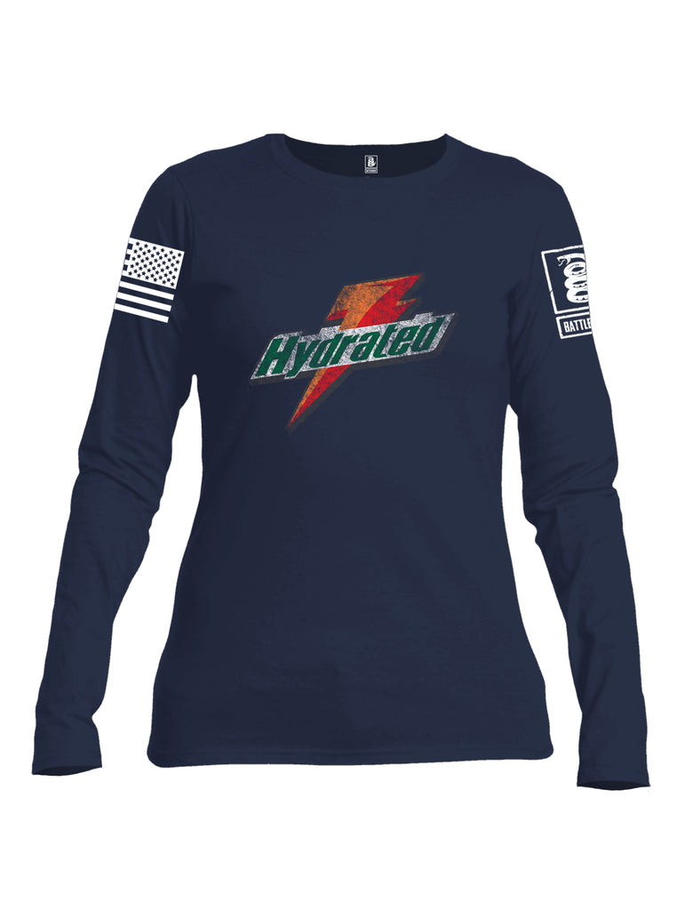 Battleraddle Gatorade Hydrated Women Cotton Crew Neck Long Sleeve T Shirt