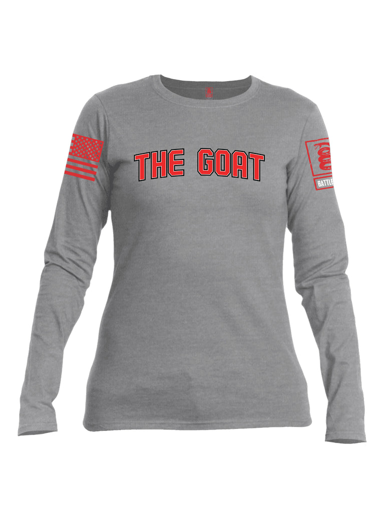 Battleraddle The Goat Women Cotton Crew Neck Long Sleeve T Shirt