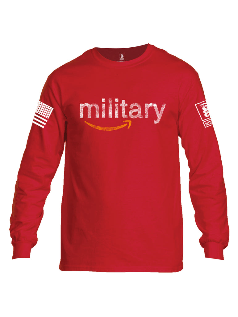 Battleraddle Military  Men Cotton Crew Neck Long Sleeve T Shirt