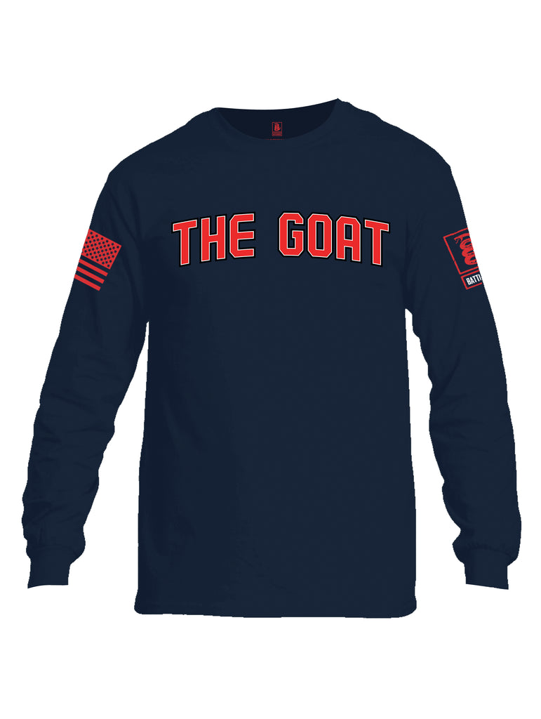 Battleraddle The Goat Men Cotton Crew Neck Long Sleeve T Shirt
