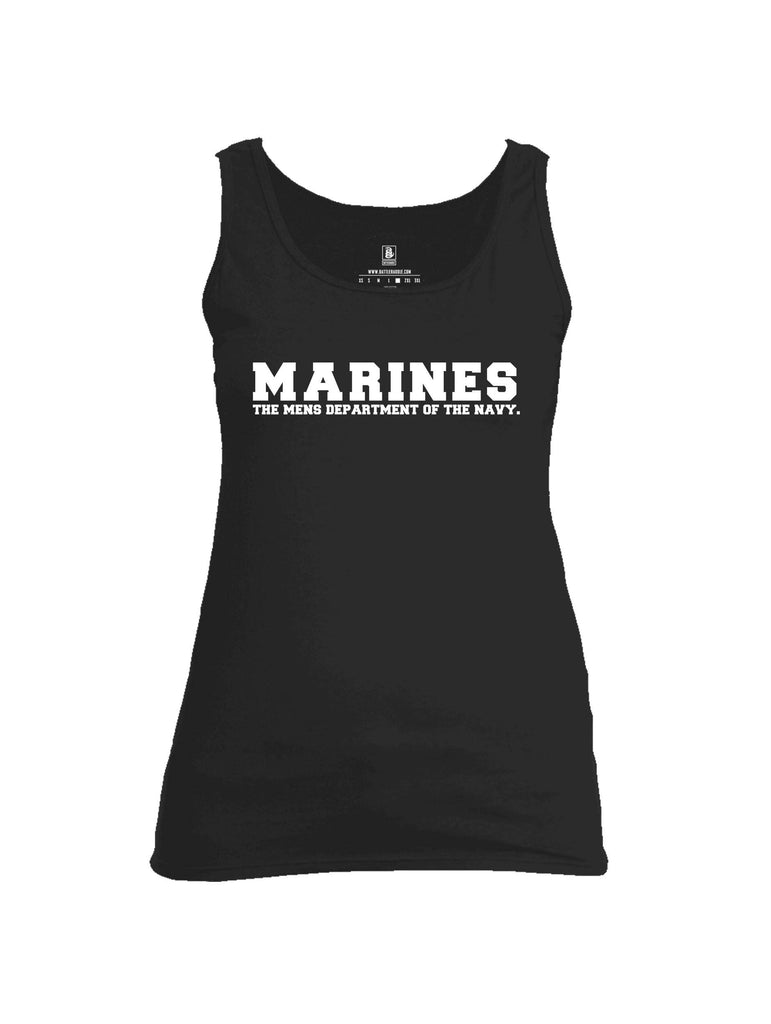 Battleraddle Marines The Mens Department Of The Navy Womens Cotton Tank Top
