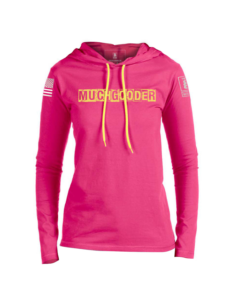 Battleraddle Much Gooder Womens Cotton Thin Lightweight Hoodie