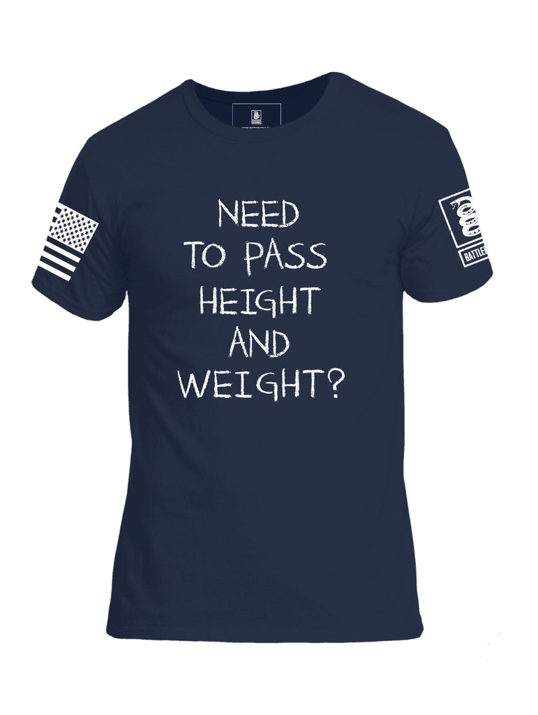 Battleraddle Need To Pass Height And Weight? Diet Crayon Mens Cotton Crew Neck T Shirt
