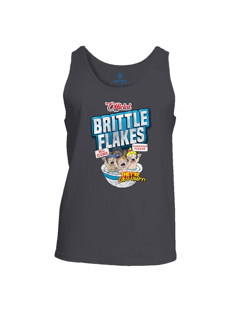 Battleraddle Official Brittle Flakes No Guns Communism Please Theyre Grumpy Mens Cotton Tank Top shirt|custom|veterans|Apparel-Mens Tank Top-Cotton