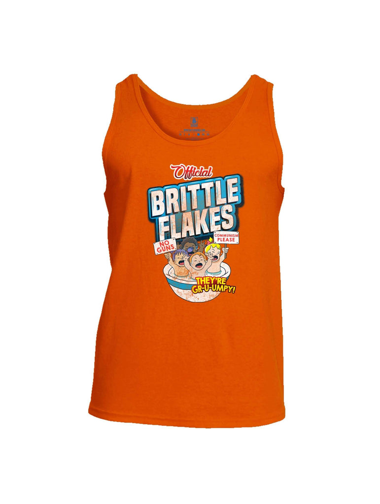 Battleraddle Official Brittle Flakes No Guns Communism Please Theyre Grumpy Mens Cotton Tank Top shirt|custom|veterans|Apparel-Mens Tank Top-Cotton