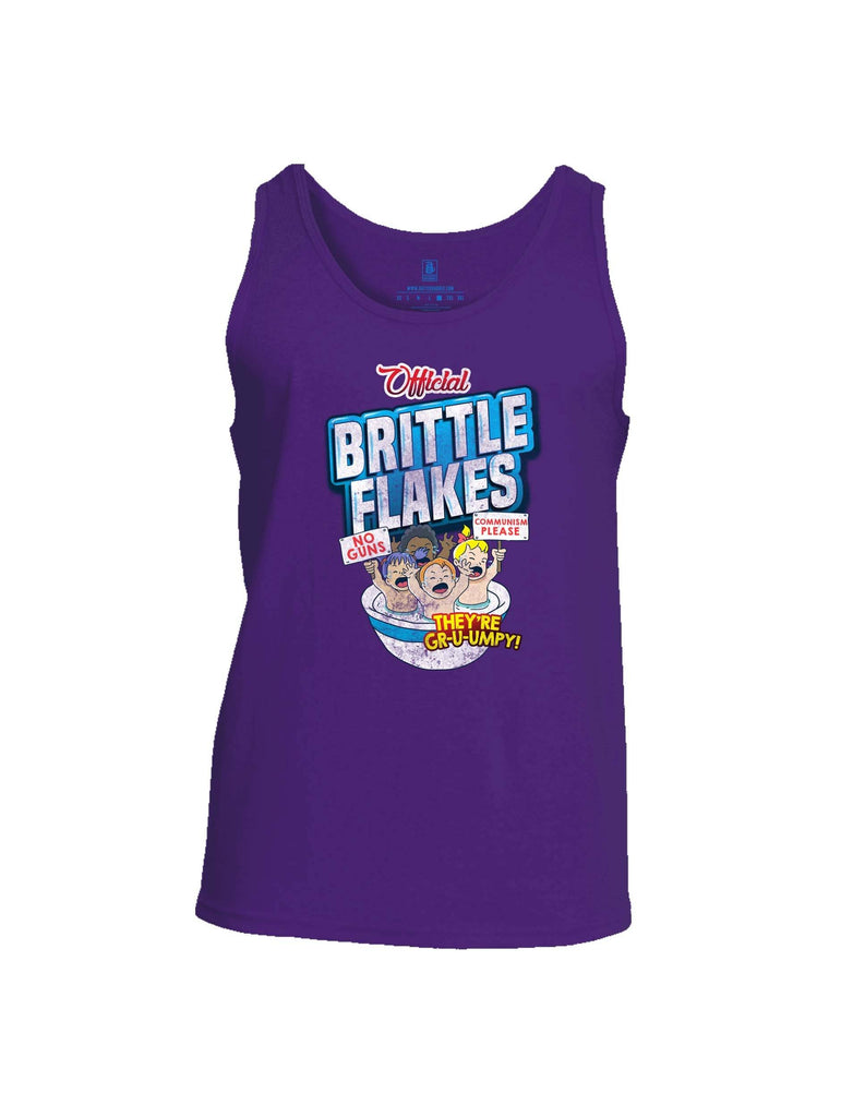 Battleraddle Official Brittle Flakes No Guns Communism Please Theyre Grumpy Mens Cotton Tank Top shirt|custom|veterans|Apparel-Mens Tank Top-Cotton