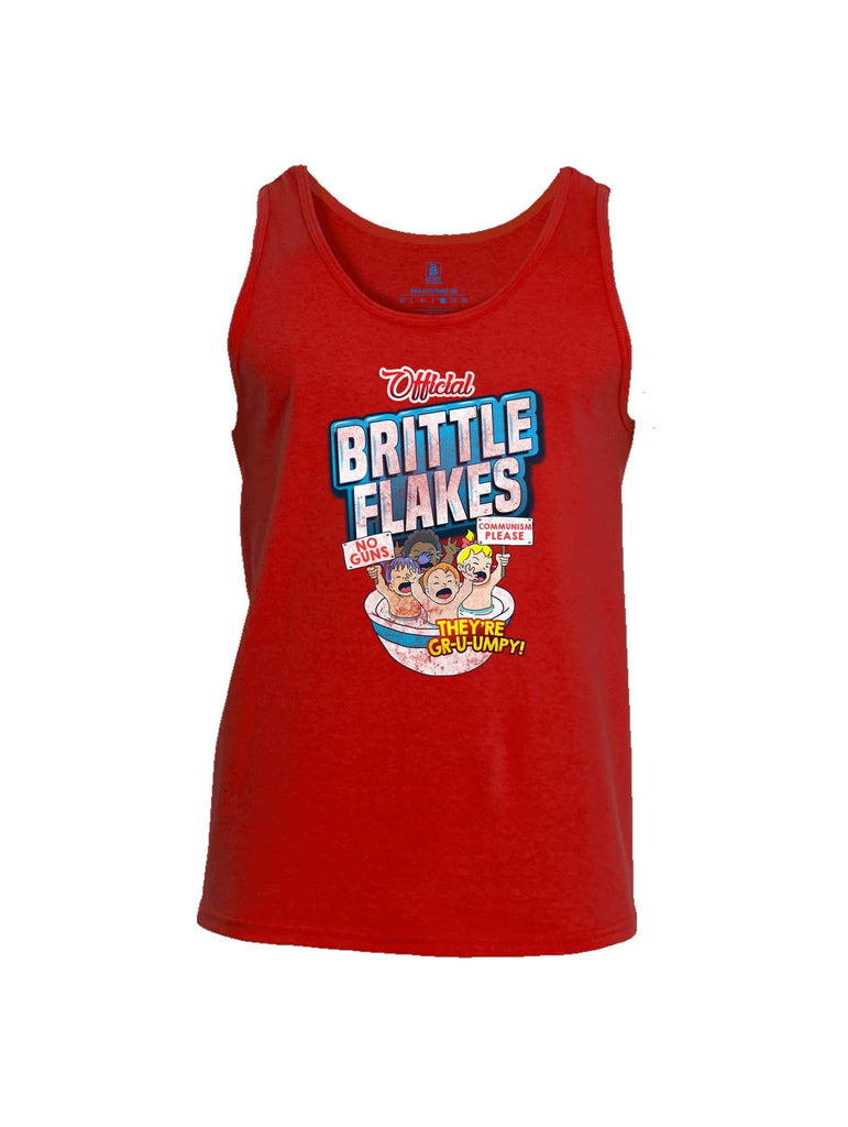 Battleraddle Official Brittle Flakes No Guns Communism Please Theyre Grumpy Mens Cotton Tank Top shirt|custom|veterans|Apparel-Mens Tank Top-Cotton