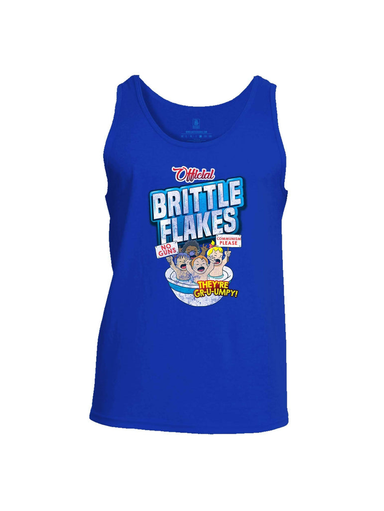 Battleraddle Official Brittle Flakes No Guns Communism Please Theyre Grumpy Mens Cotton Tank Top shirt|custom|veterans|Apparel-Mens Tank Top-Cotton